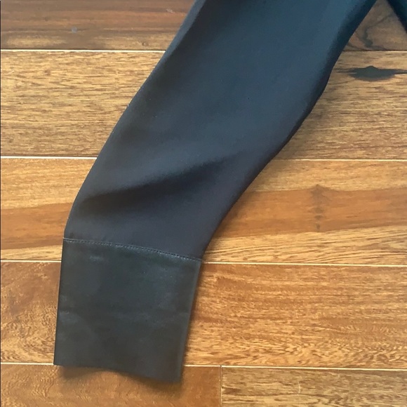 Black Lafayette tunic with vegan front and cuff - Picture 3 of 4